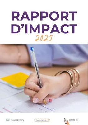 Couverture du rapport d'impact Nyki 2025